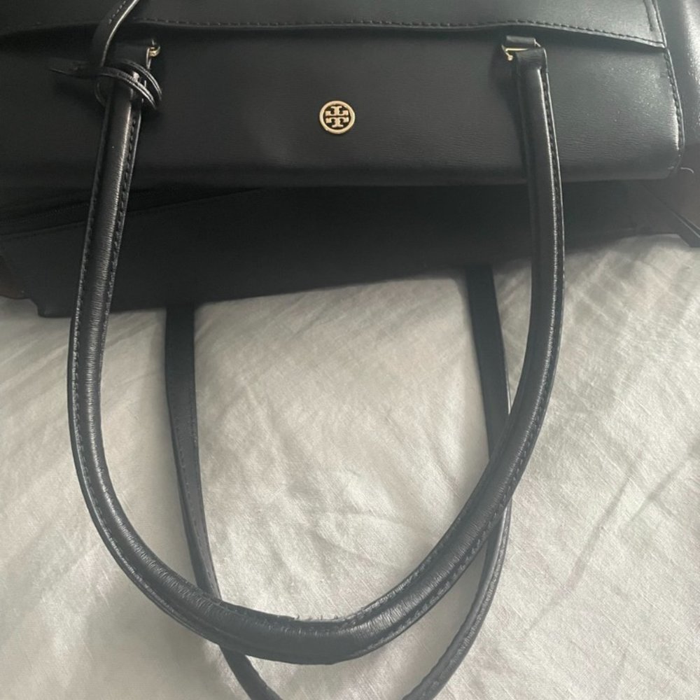 Black Tory Burch Parker Tote - Picture 7 of 11
